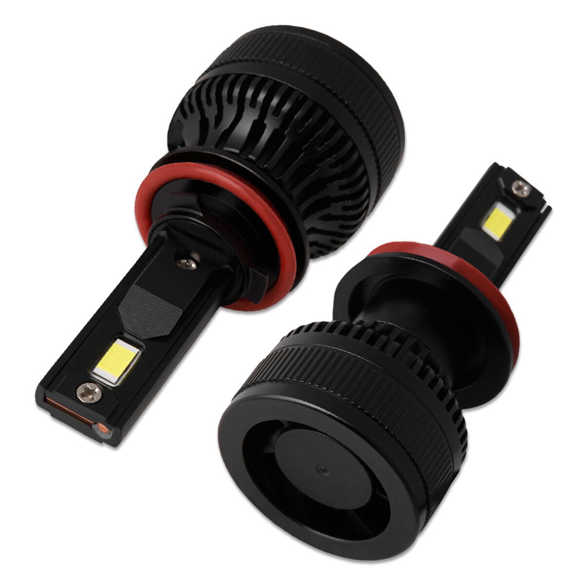 Автолампа Solar LED H8-H11-H16 12/24V 100W 9000Lm 6500K CSP3570 2шт (8611S2) дивитися фото №6