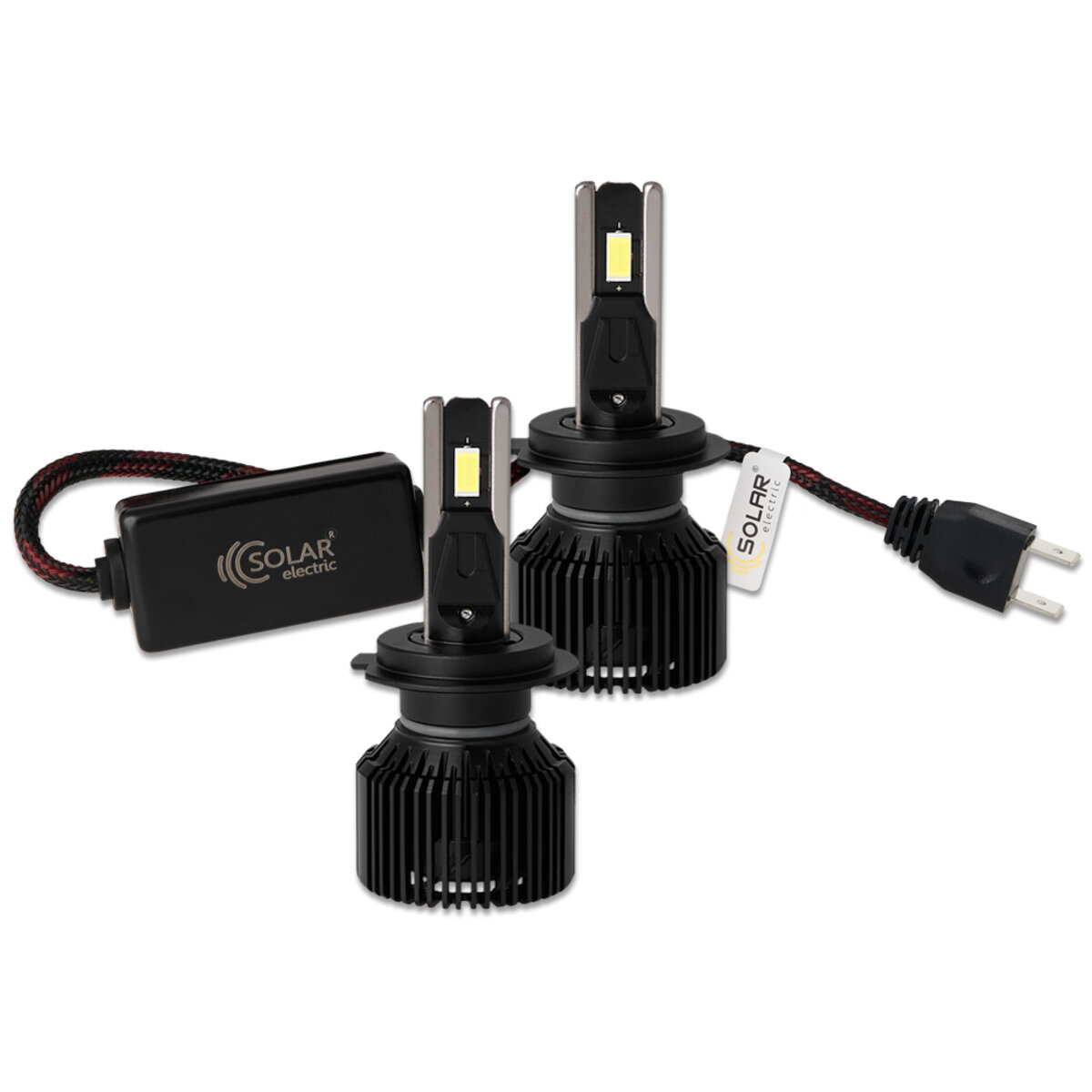 Автолампа Solar LED H7 12/24V 130W 11000Lm 6500K CSP3570 2шт (8707S2) дивитися фото №4