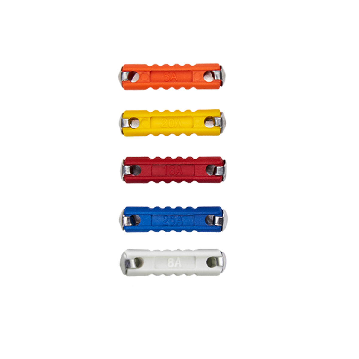 Набір запобіжників Molder циліндричних (5А,8А,16А,20А,25А), 10шт (MA22100) дивитися фото №2