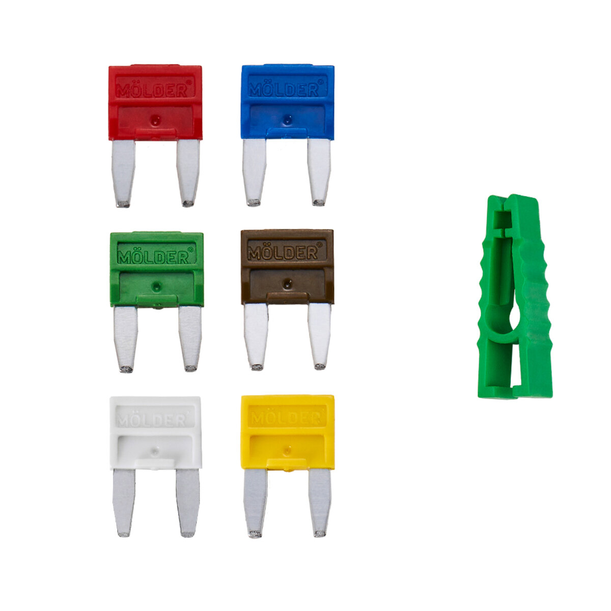 Набір запобіжників Molder міні (5А,7,5А,10А,15А,20А,25А,30А), 10шт (MA22200) дивитися фото №2