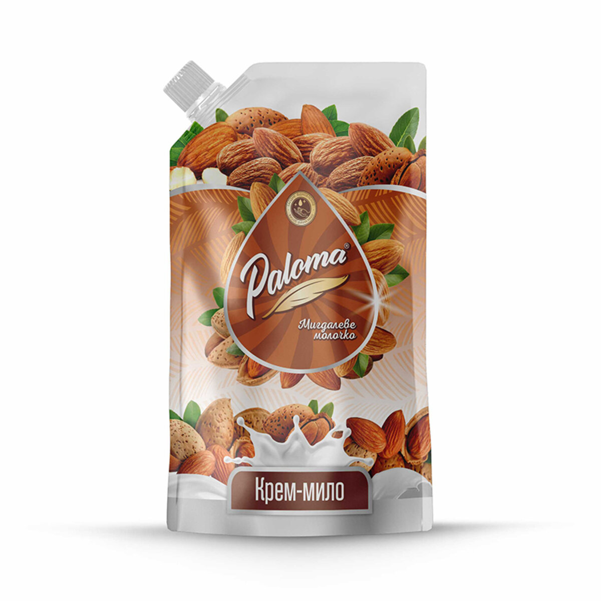 Рідке мило Paloma Мигдалеве молочко дой-пак, 500мл (PE51509) дивитися фото №1