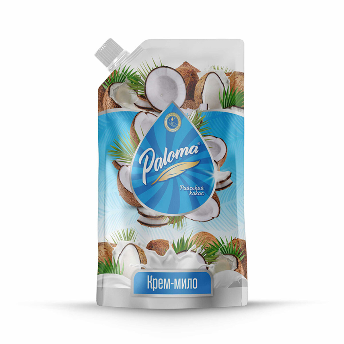 Рідке мило Paloma Райський кокос дой-пак, 500мл (PE51424) дивитися фото №1