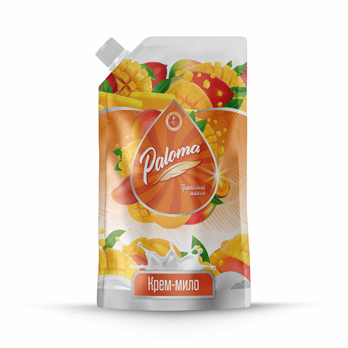 Рідке мило Paloma Тропічний манго дой-пак, 500мл (PE51462) дивитися фото №1