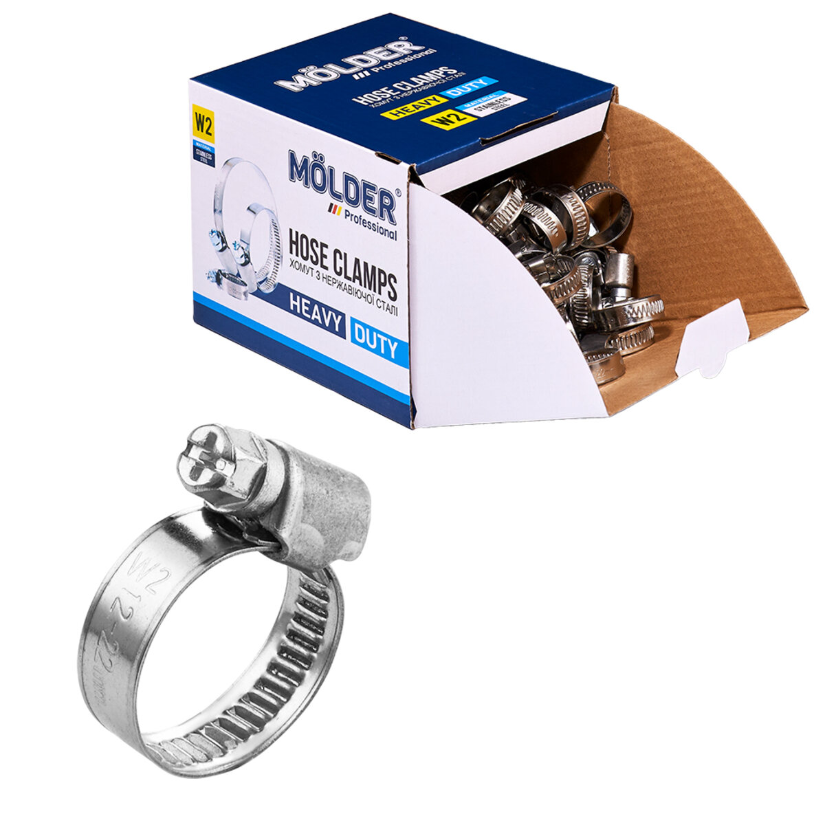 Хомути Molder 12-22/W2, 9мм, 100шт (MA40022) дивитися фото №1