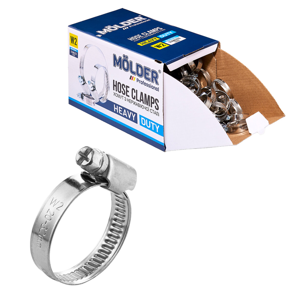 Хомути Molder 20-32/W2, 9мм, 100шт (MA40032) дивитися фото №1