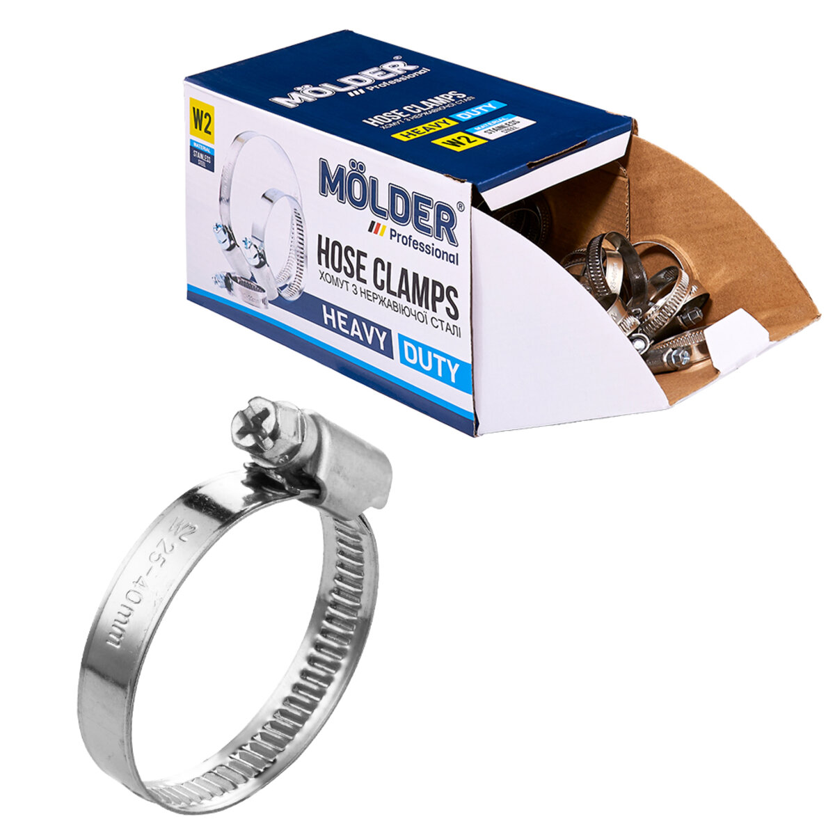 Хомути Molder 25-40/W2, 9мм, 100шт (MA40040) дивитися фото №1