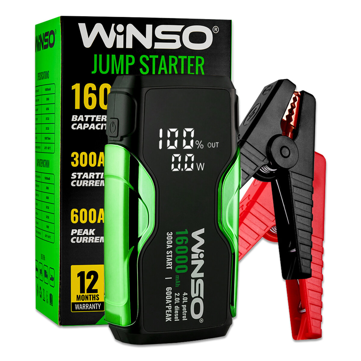 Бустер (пусковий пристрій) Winso Jump Starter 300A/600A 16000mAh 140310 (140310) дивитися фото №8