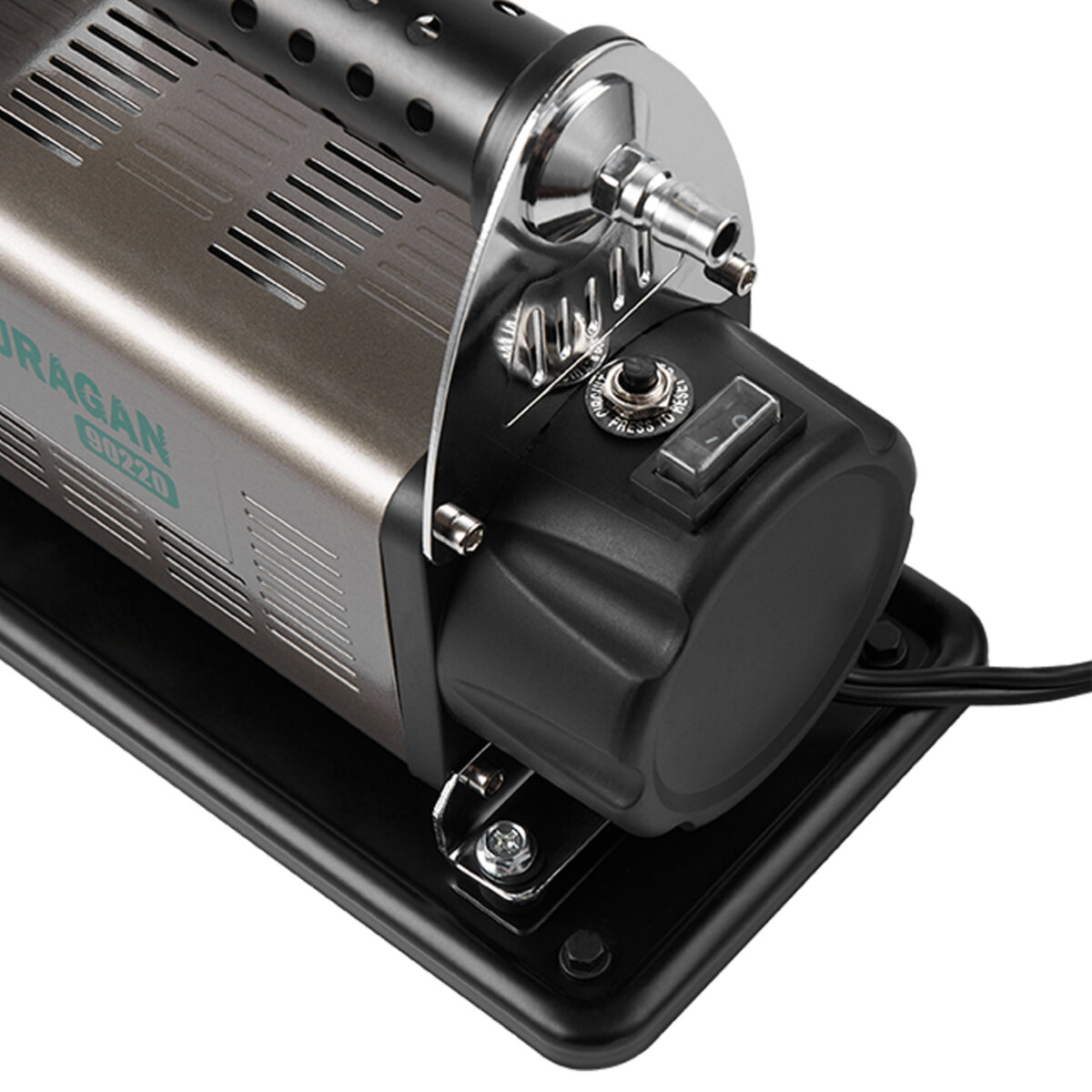 Компресор автомобільний Uragan 10Атм 160л/хв 600Вт із зажимами АКБ (90220) дивитися фото №4