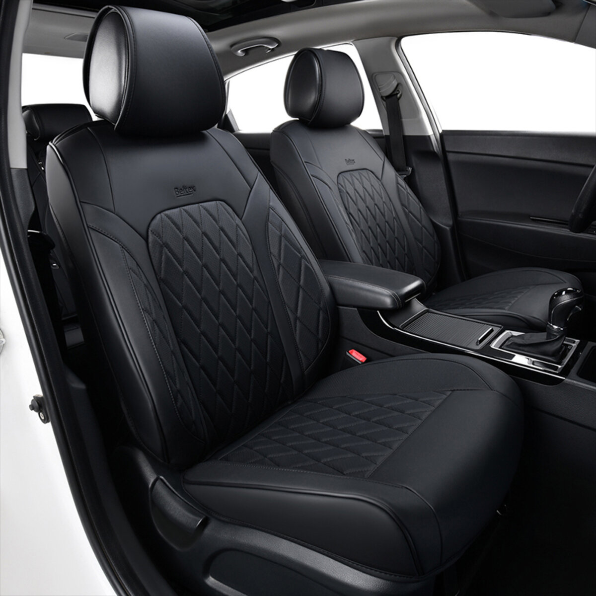 Комплект, 3D чохли для сидінь BELTEX Malibu, black (BX88100) дивитися фото №3