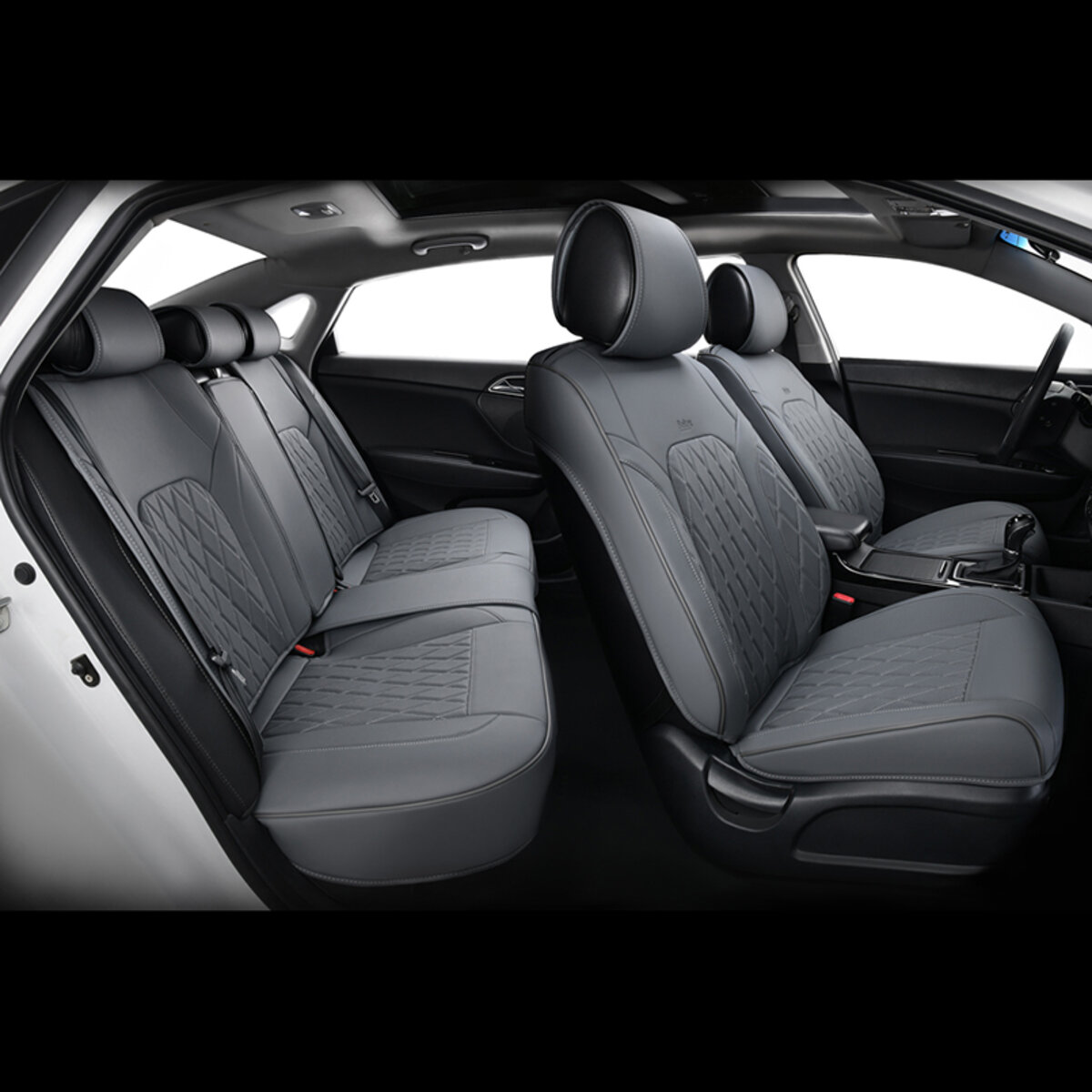 Комплект, 3D чохли для сидінь BELTEX Malibu, grey (BX88200) дивитися фото №2