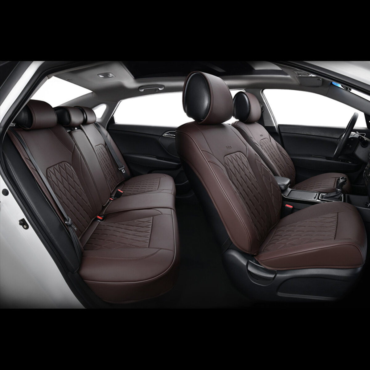 Комплект, 3D чохли для сидінь BELTEX Malibu, coffee (BX88300) дивитися фото №2