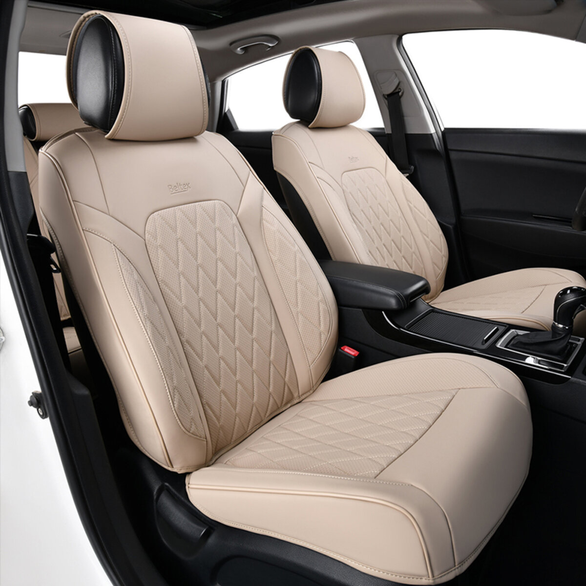 Комплект, 3D чохли для сидінь BELTEX Malibu, beige (BX88500) дивитися фото №3