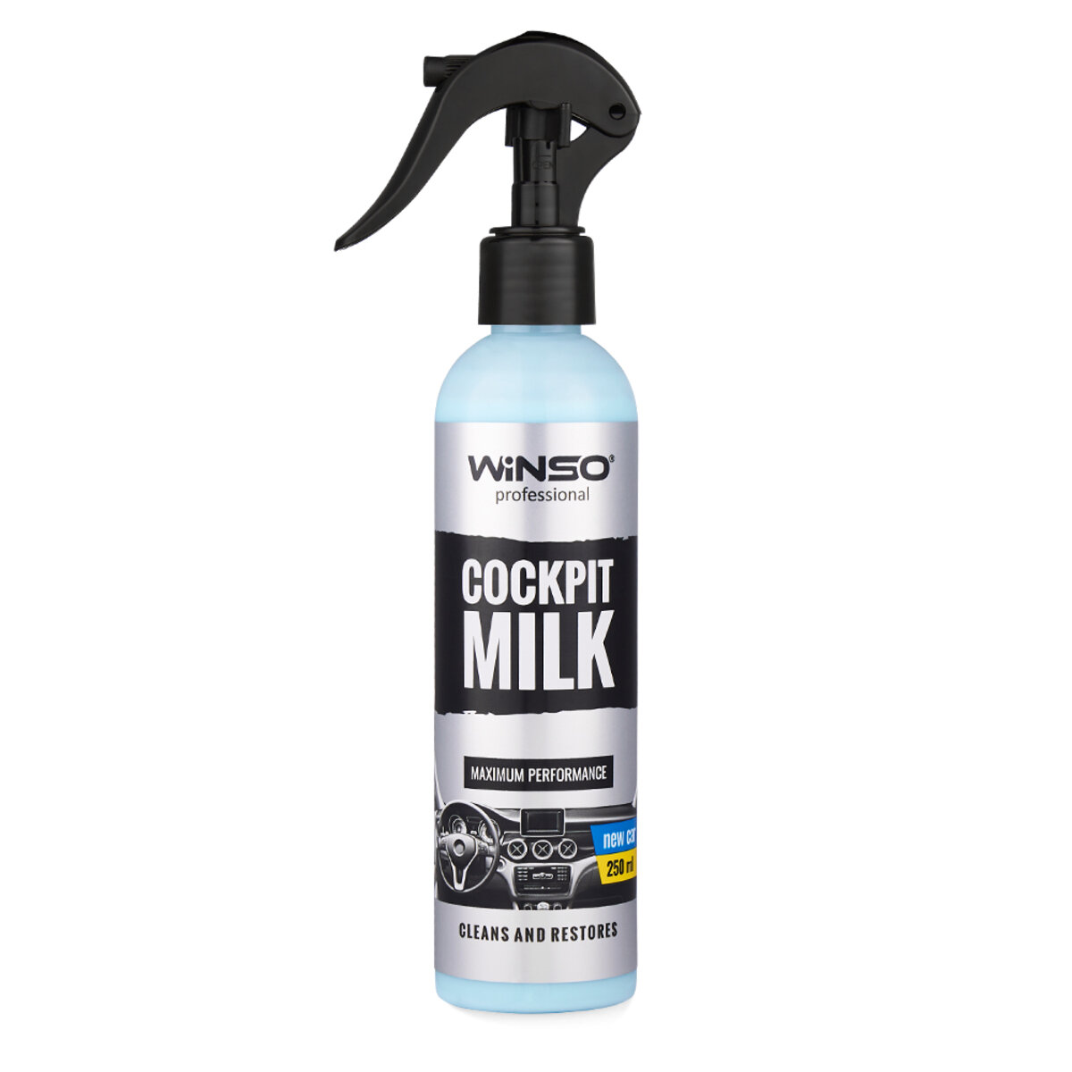 Поліроль-молочко для панелі приладів Winso Cockpit Milk New Car, 250мл (825014) дивитися фото №1