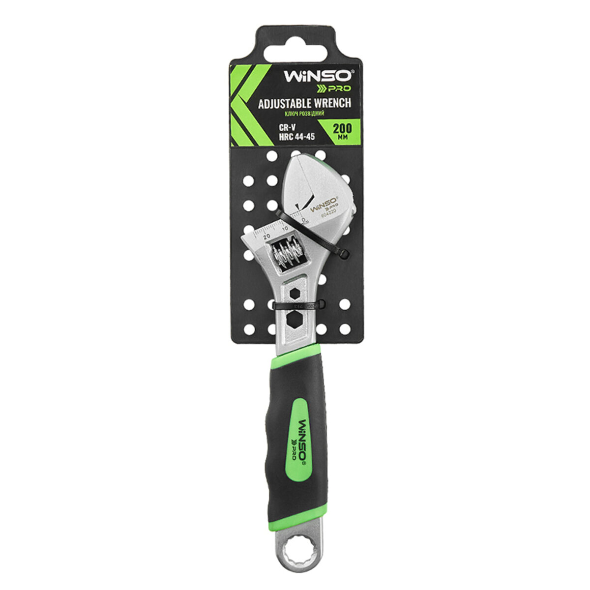 Ключ разводной Winso Pro Cr-V 200мм, макс.диаметр 24мм (904220) смотреть фото №1