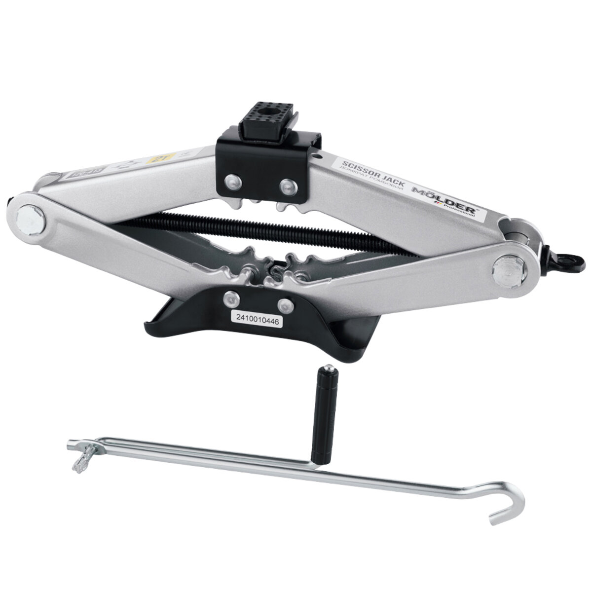 Домкрат ромбовий Molder 2т 120-413мм гумова подушка (MA32020) дивитися фото №1