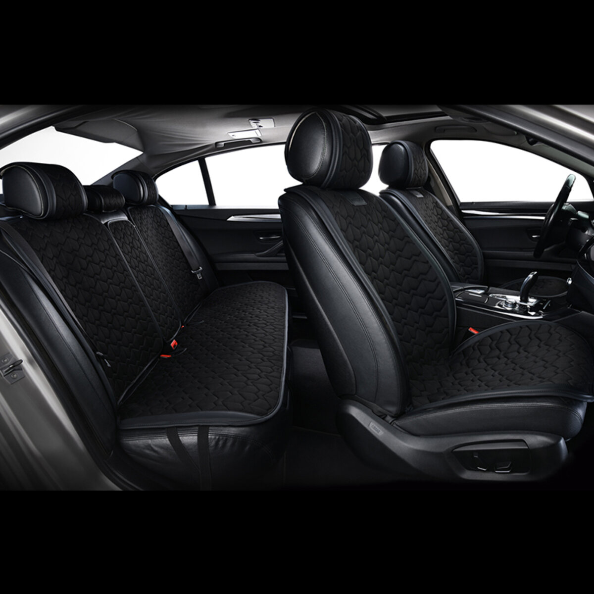 Преміум накидки для передніх сидінь Winso Pro SUPREME, black 2шт. (430110) дивитися фото №2