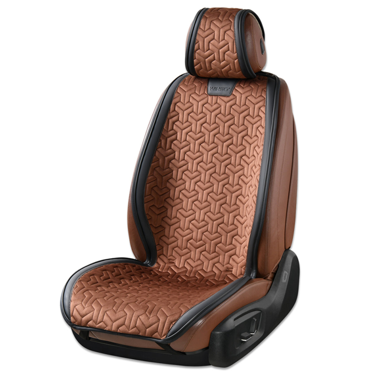Преміум накидки для передніх сидінь Winso Pro DELTA, coffee-black 2шт. (420410) дивитися фото №1