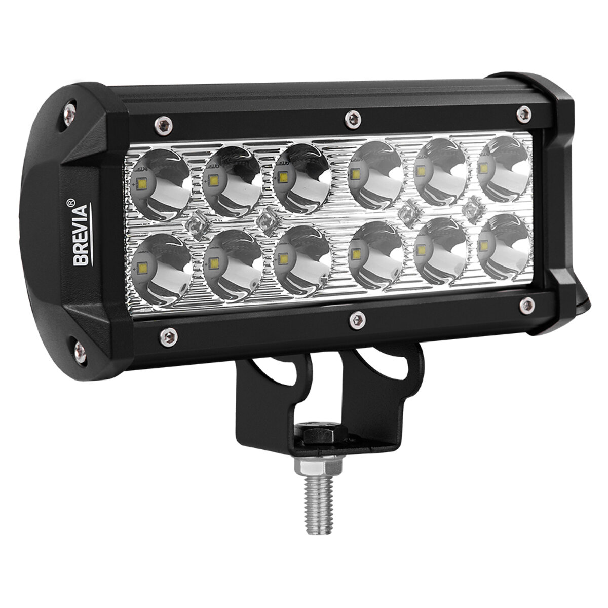 Фара світлодіодна Brevia CREE Spot 10-30V, 36W (12x3W), 3000Lm, 1шт (10712SX1) дивитися фото №1