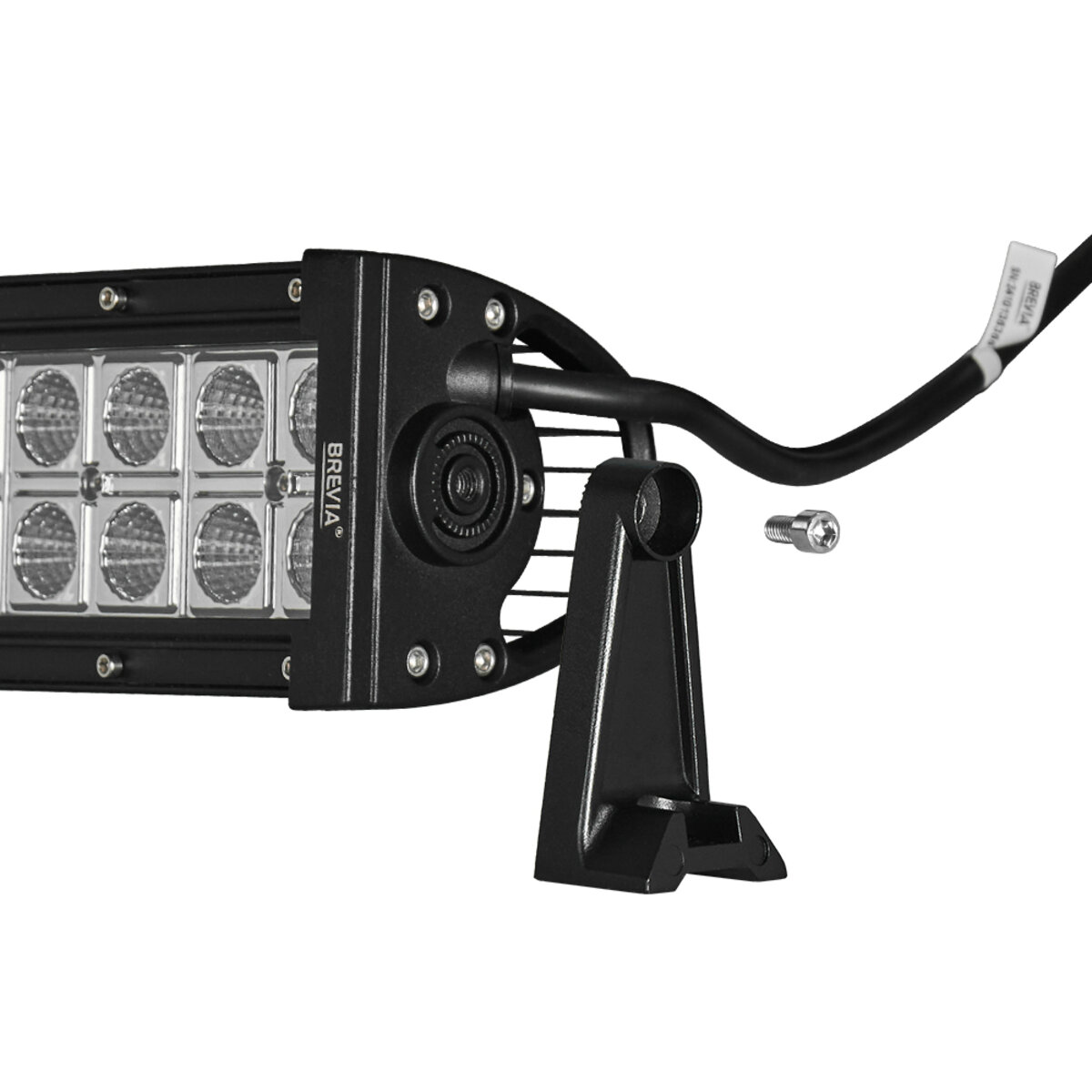 Фара світлодіодна Brevia CREE Flood 120W (40x3W), 11200Lm, 554x82x90мм, 1шт (60400FX1) дивитися фото №5