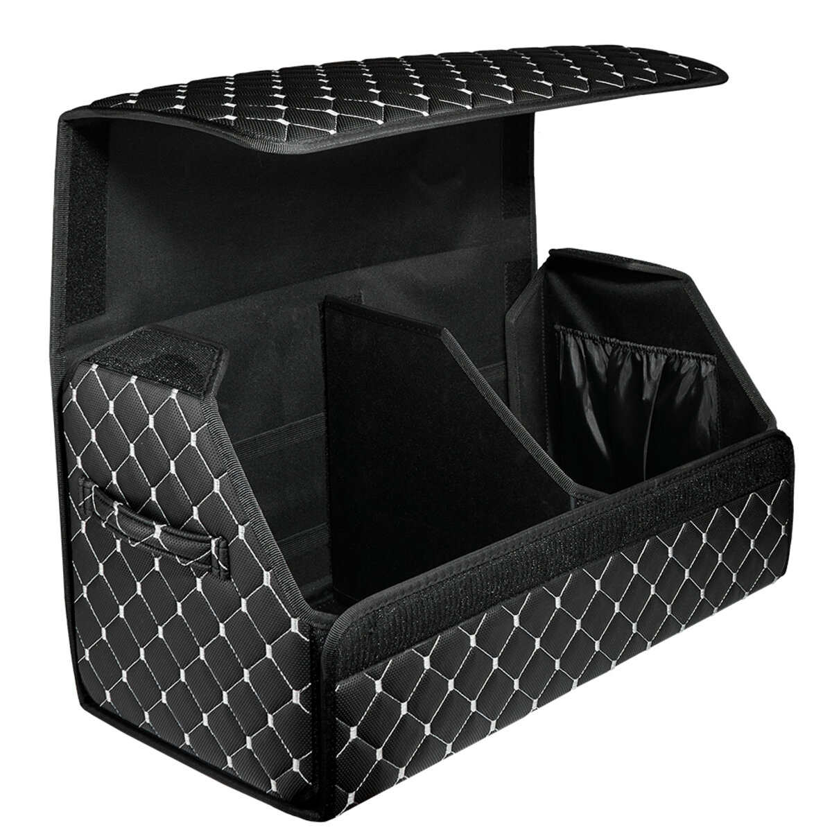 Сумка органайзер Beltex Еко шкіра L 60х31х31 чорна/сіра (BX39722) дивитися фото №3