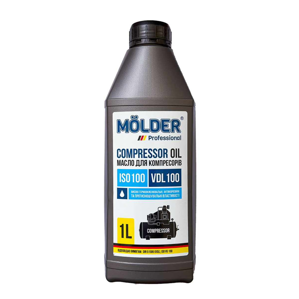 Компресорне масло Molder Compressor Oil VDL 100 1л (MA01100) дивитися фото №1