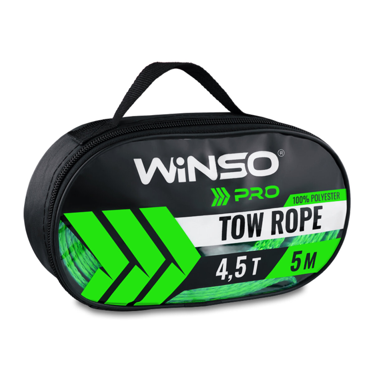 Трос буксирувальний стрічковий Winso Pro, 4,5т 5м (130450) дивитися фото №5