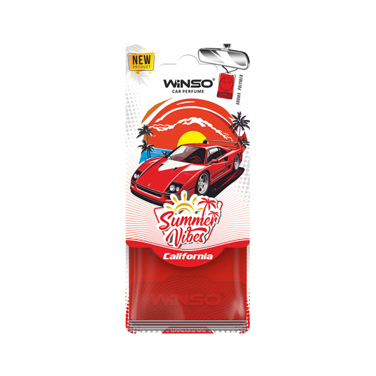 Ароматизатор полімерний Winso Summer Vibes - California (990030) дивитися фото №1