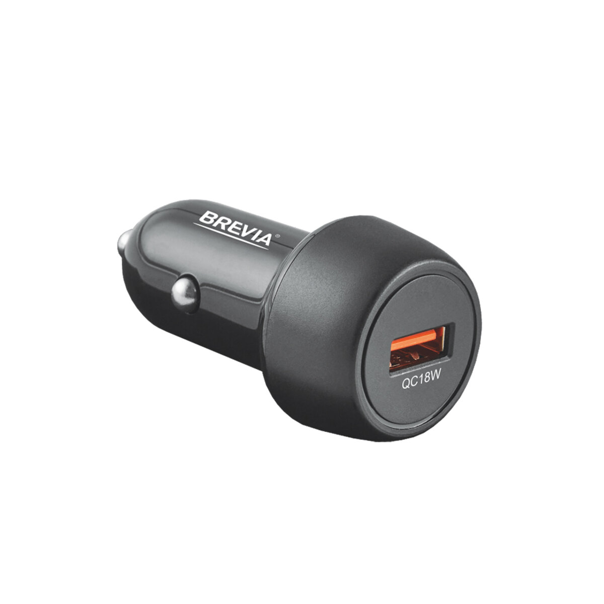 Автомобільний зарядний пристрій BREVIA ePower SingleDrive 18W 1xUSB-A чорний (46018UB) дивитися фото №1
