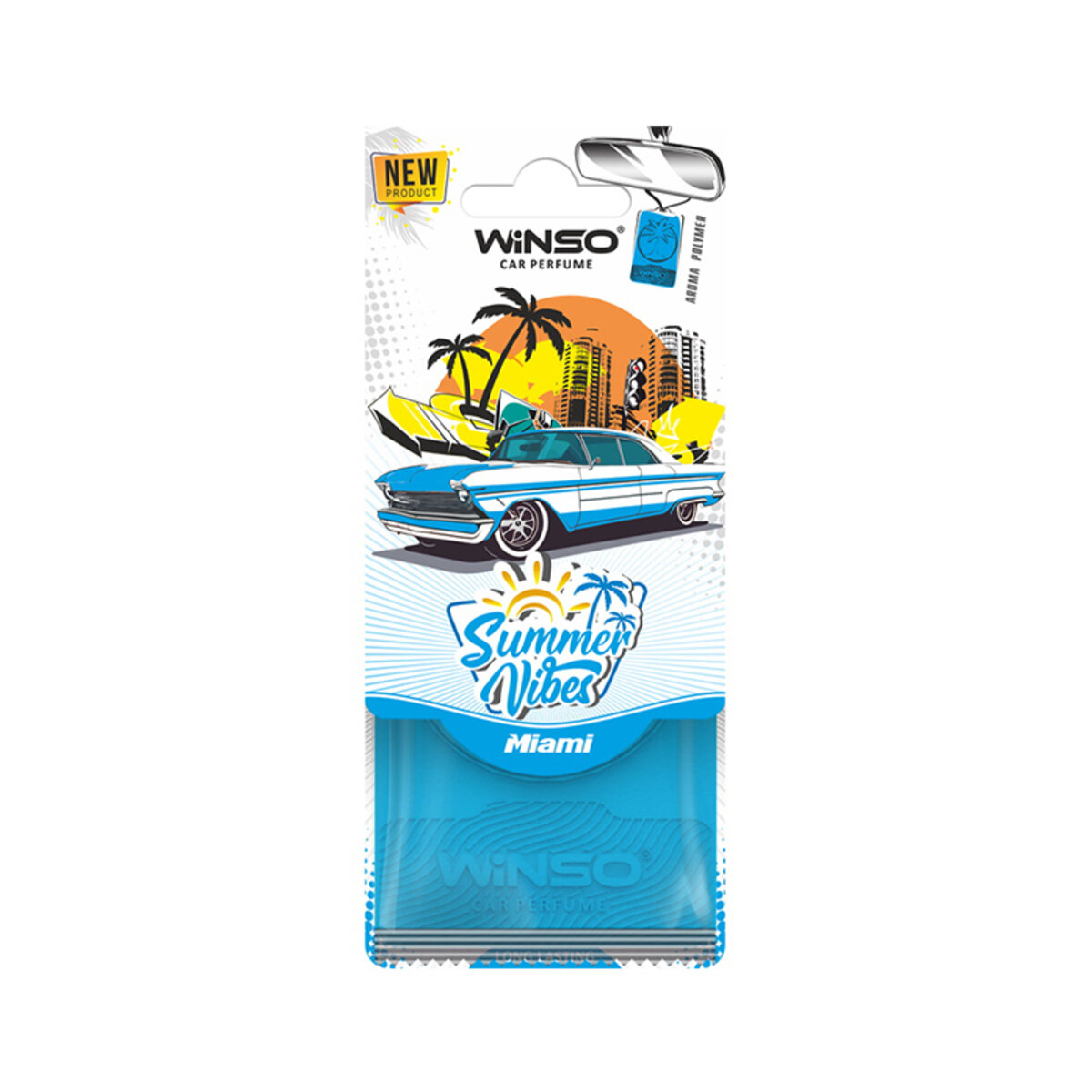 Ароматизатор полімерний Winso Summer Vibes - Miami (990090) дивитися фото №1