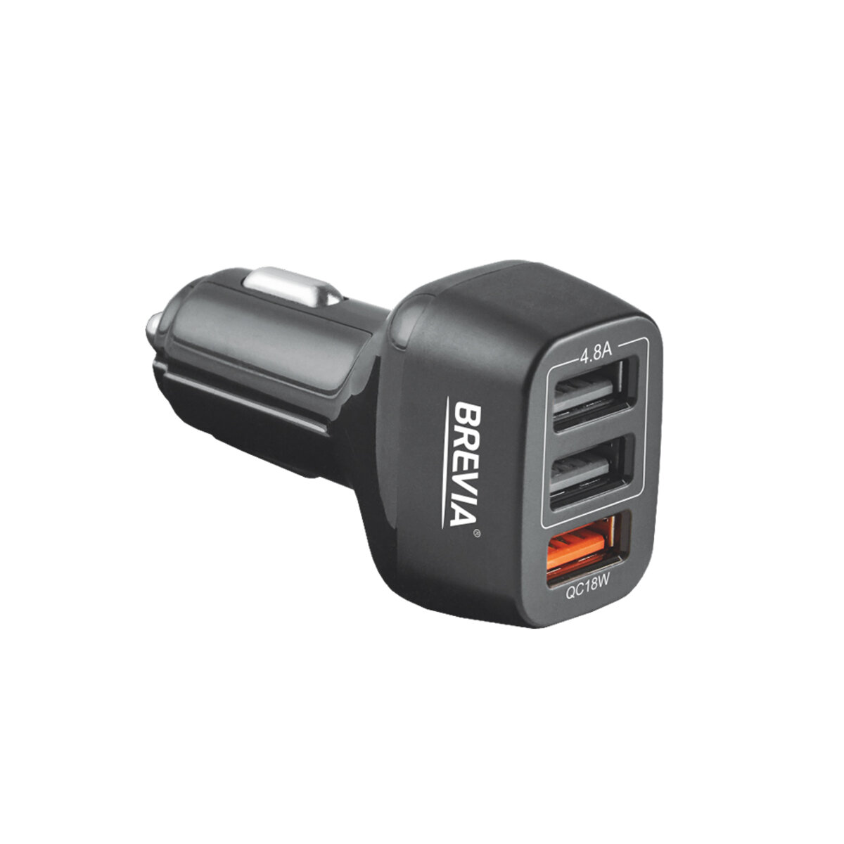 Автомобільний зарядний пристрій BREVIA ePower TriDrive 42W 3xUSB-A чорний (46042TUB) дивитися фото №1