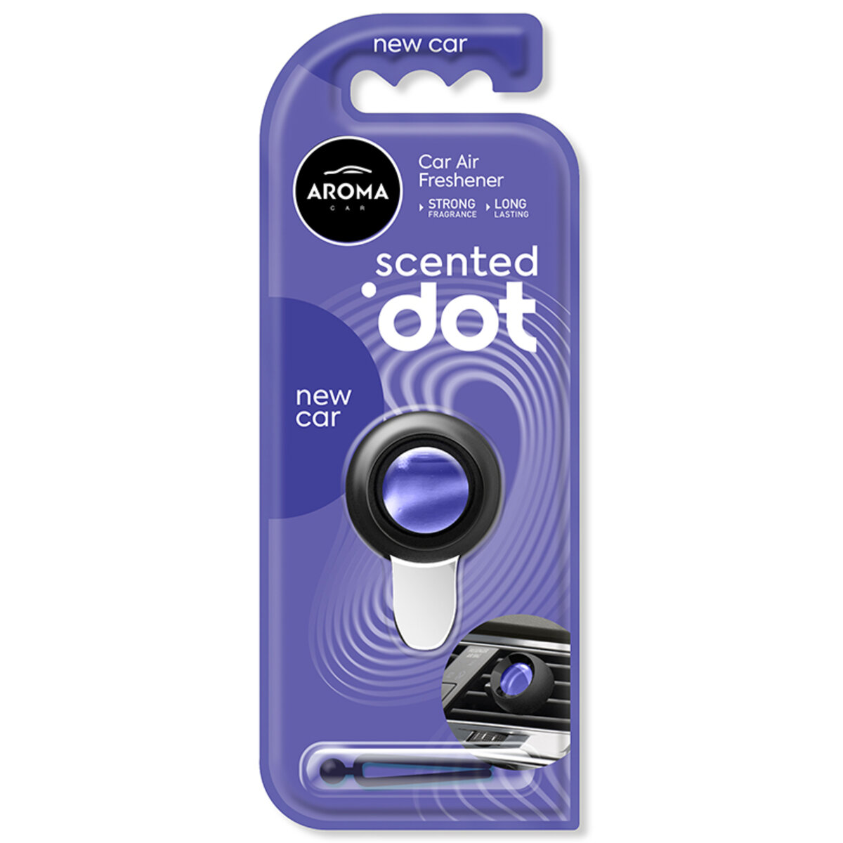 Ароматизатор Aroma Car DOT Single - NEW CAR (12044) дивитися фото №1