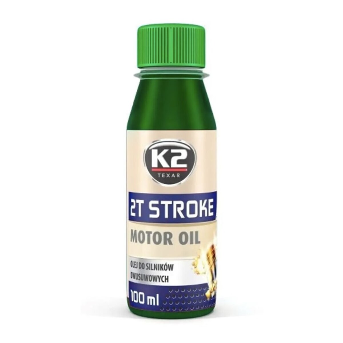 Моторне масло K2 2T Stroke Oil Green 100мл (O528GREENML100E) дивитися фото №1