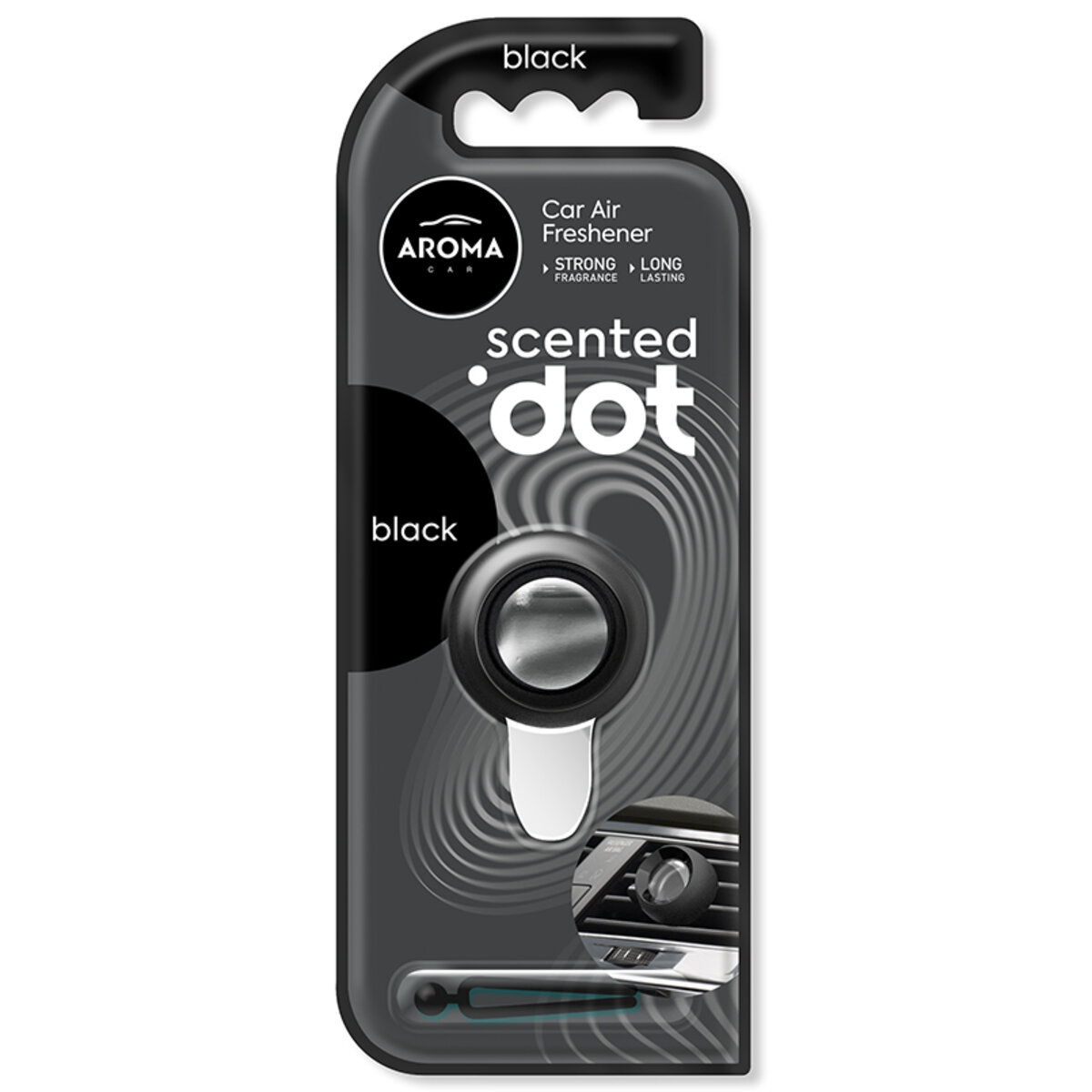 Ароматизатор Aroma Car DOT Single - BLACK (12039) дивитися фото №1
