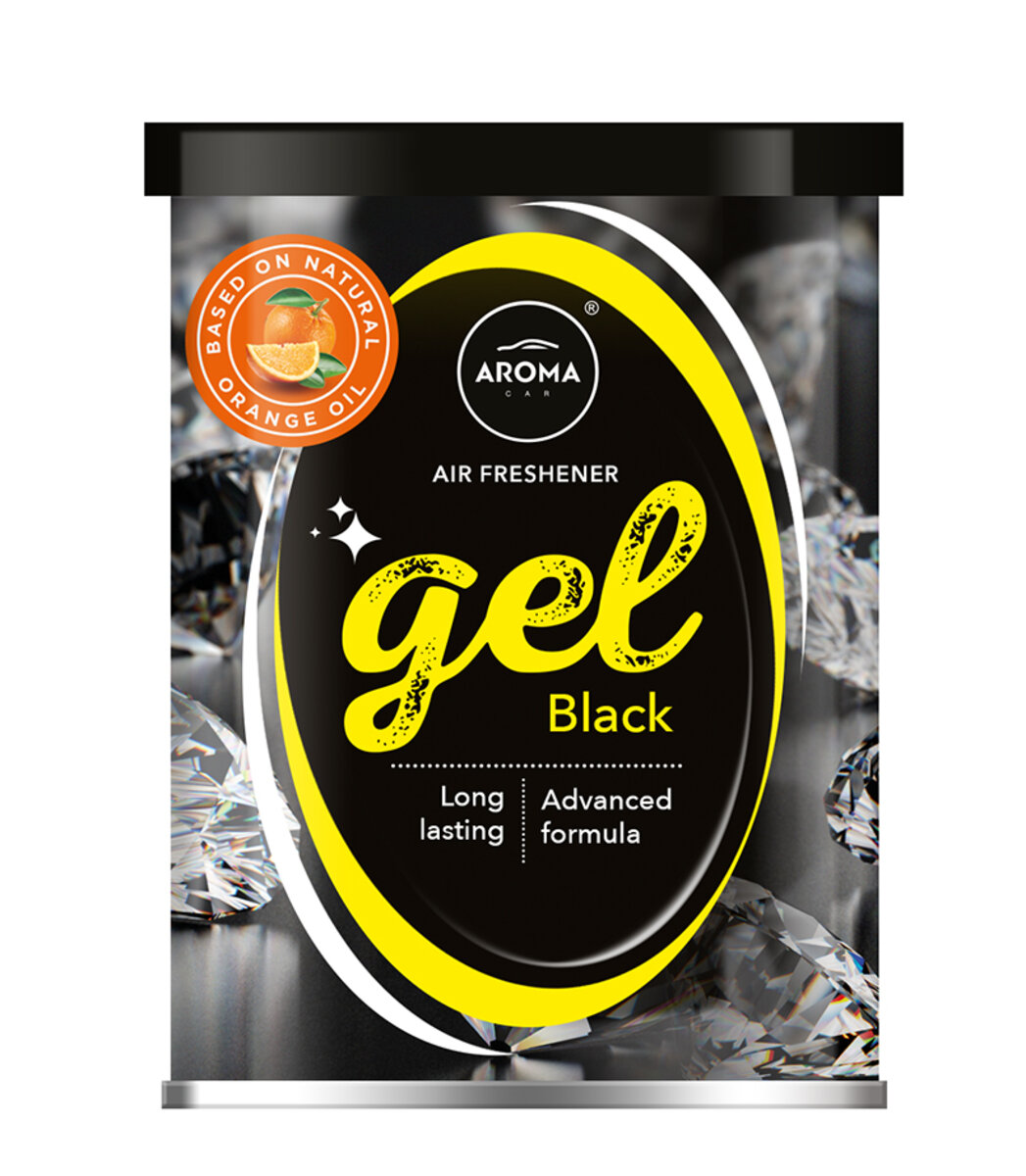 Ароматизатор Aroma Car Terpen Gel - BLACK 80g (11655) дивитися фото №1
