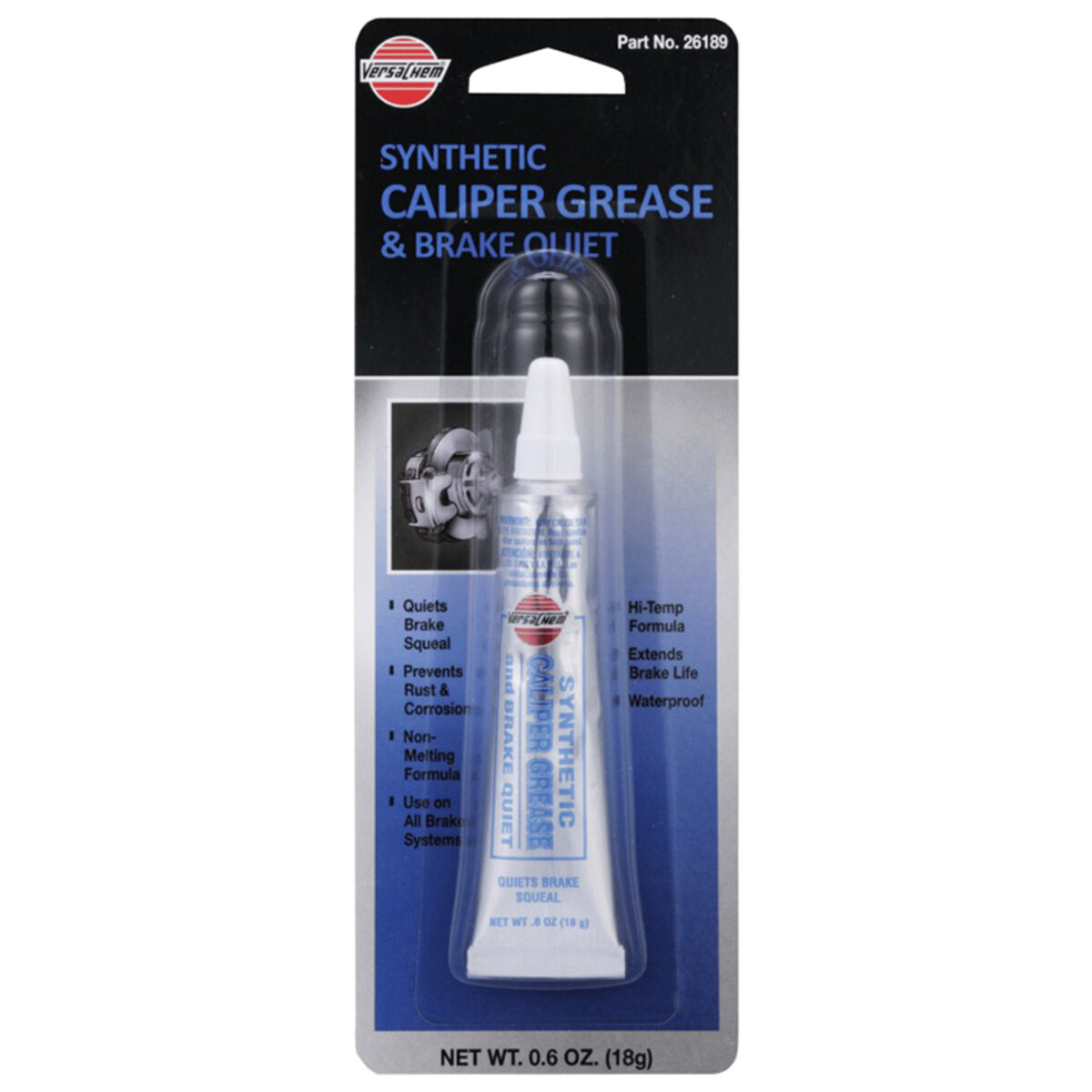 Змазка супорта дискових гальм Versachem Syntetic Caliper Grease & Brake Quiet 18г (26189) дивитися фото №1