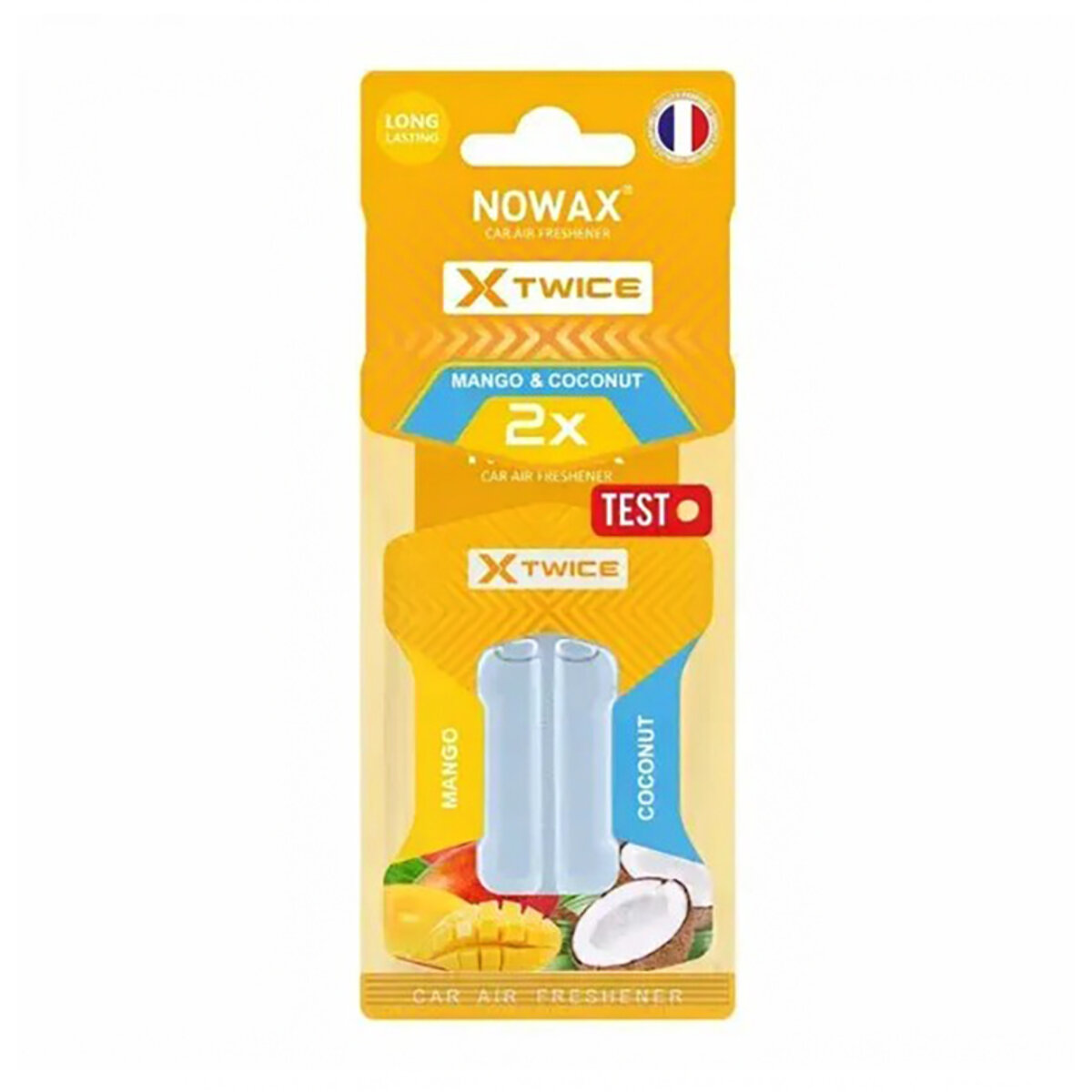 Ароматизатор з подвійною капсулою Nowax X Twice - Mango & Coconut (NX00163) дивитися фото №1