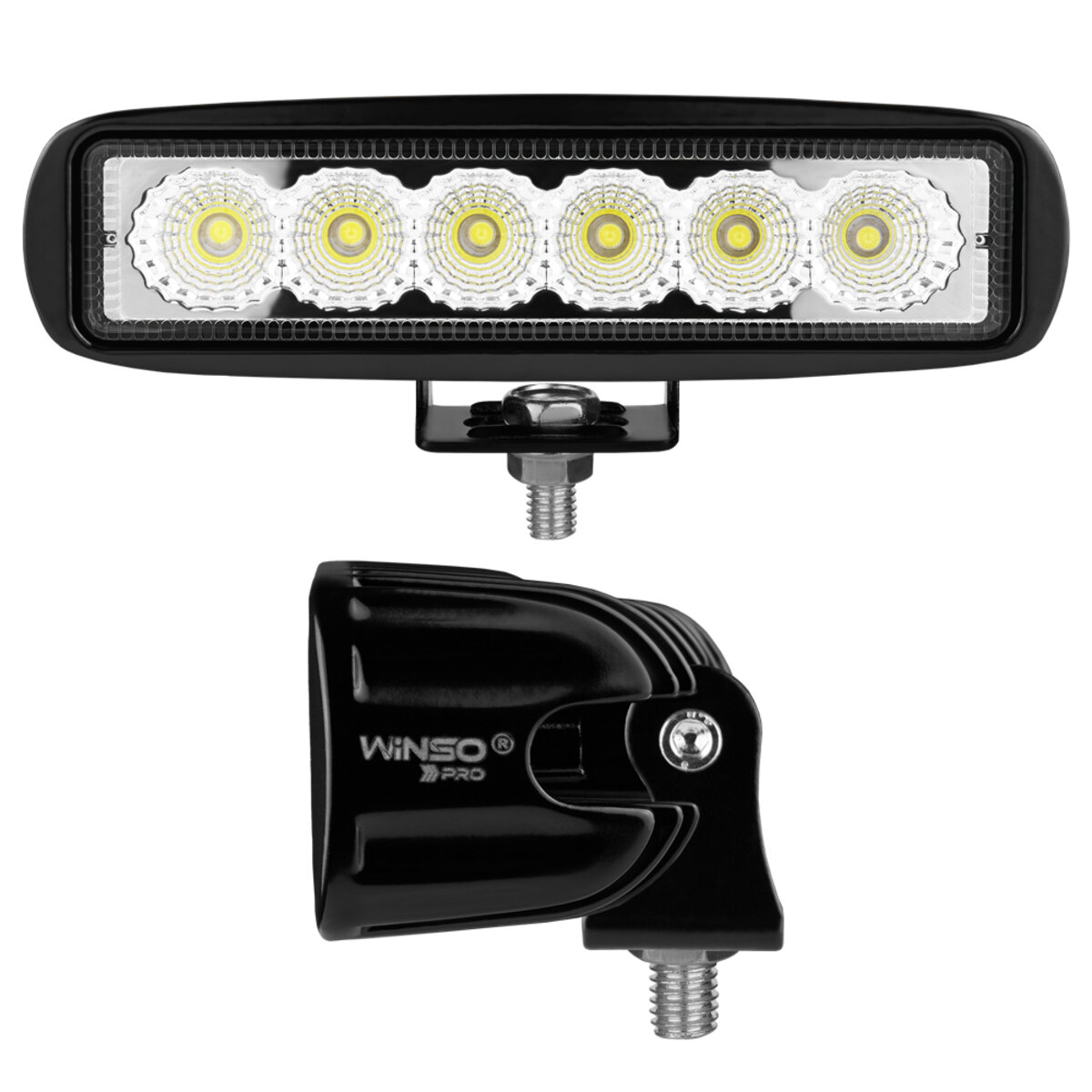 Фара світлодіодна Winso Pro EPISTAR розсіяний 10-30V, 18W (6x3W), 1шт (780210) дивитися фото №4