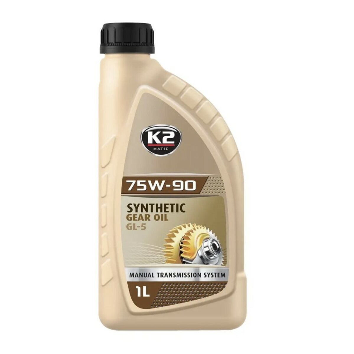 Трансмісійне масло K2 Synthetic Gear Oil GL-5 75W-90 1л (O5561E) дивитися фото №1