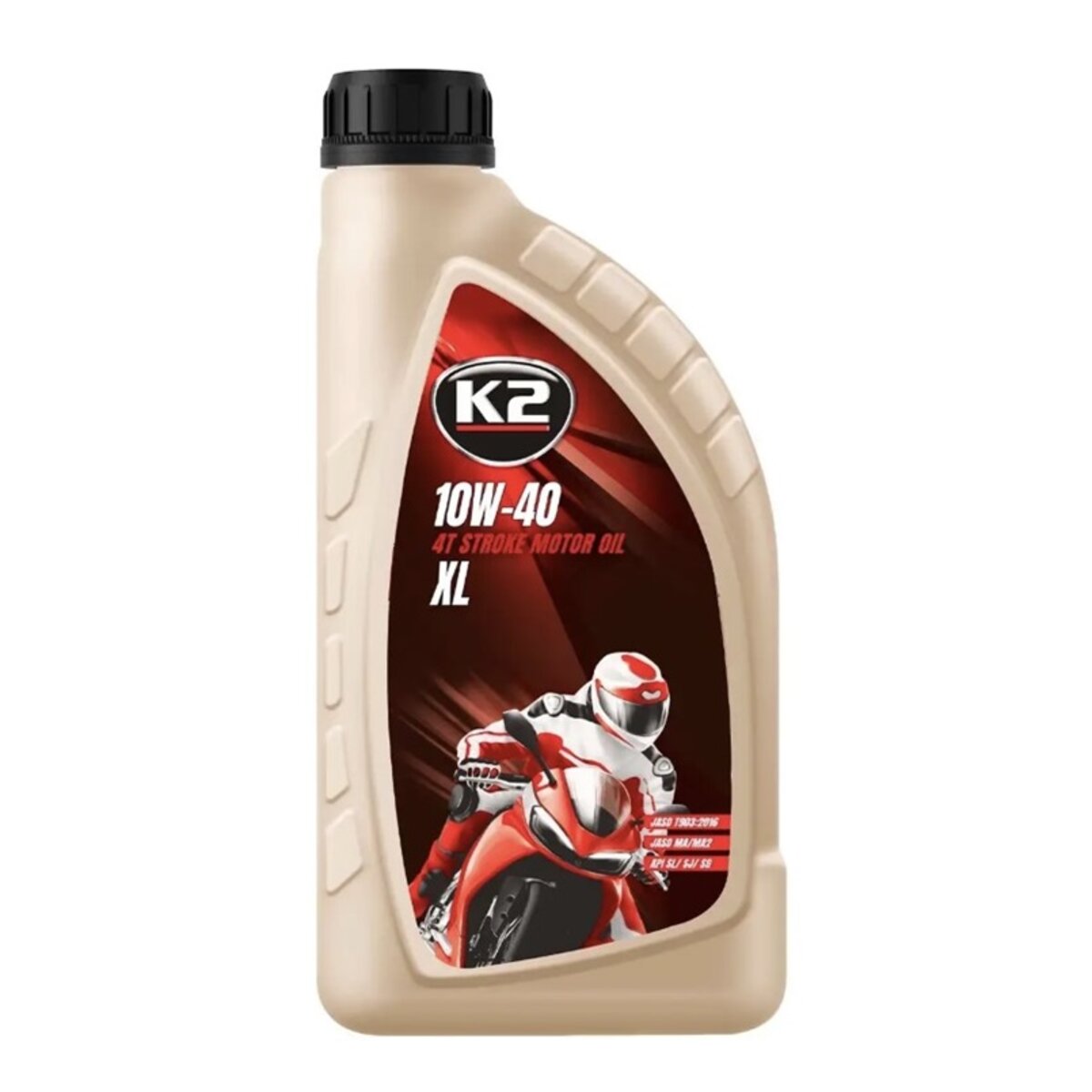 Моторне масло K2 4T Stroke Oil XL SL 10W-40 1л (O4831E) дивитися фото №1