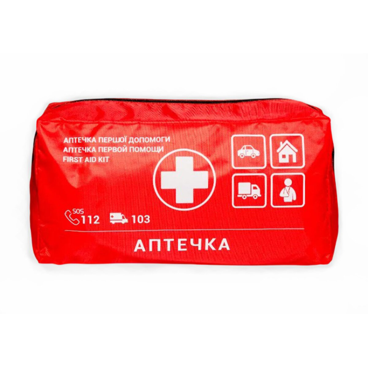 Аптечка медична автомобільна АМА-1 згідно ТУ, мякий футляр (02-076-M) дивитися фото №4