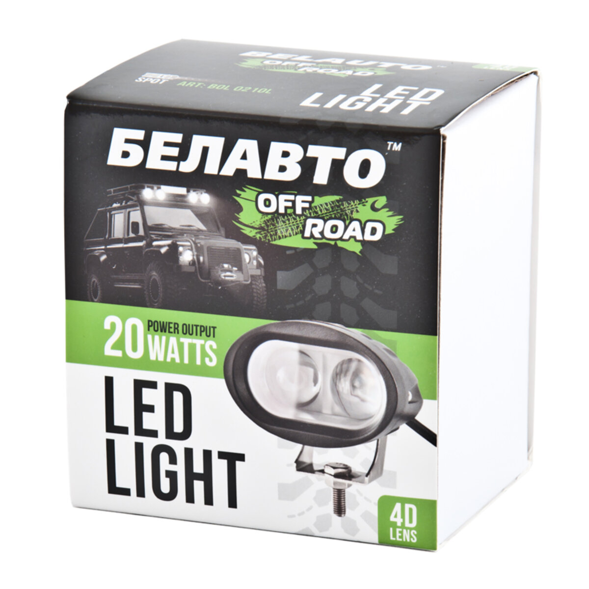 Автолампа світлодіодна BELAUTO CREE LED (2*10w) (BOL0210L) дивитися фото №3