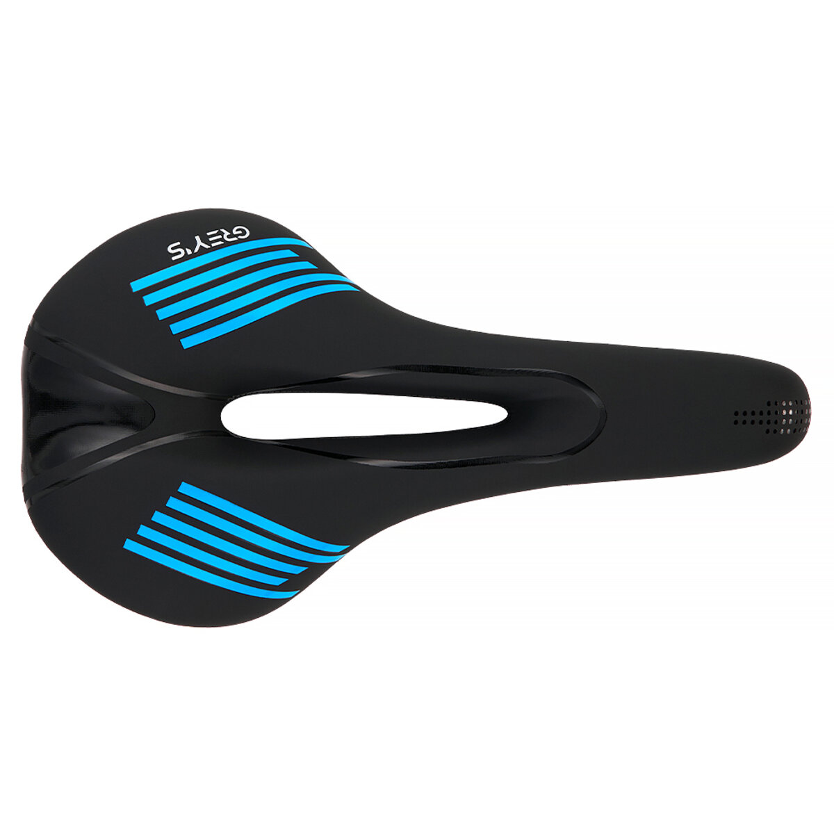 Сідло велосипедне Greys 275мм*140мм чорно-синє (GR70120) дивитися фото №2