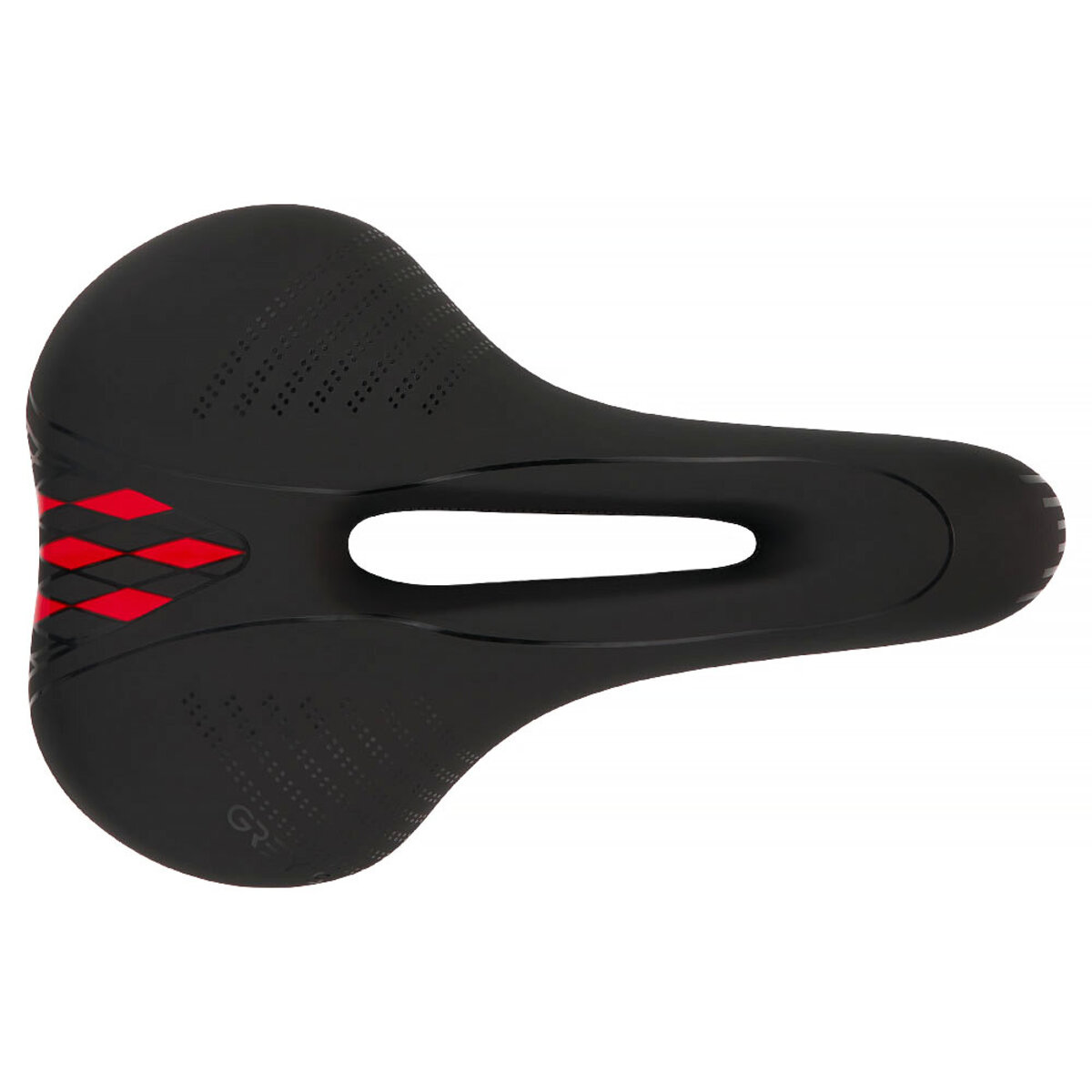 Сідло велосипедне Greys 285мм*175мм чорне (GR70150) дивитися фото №2