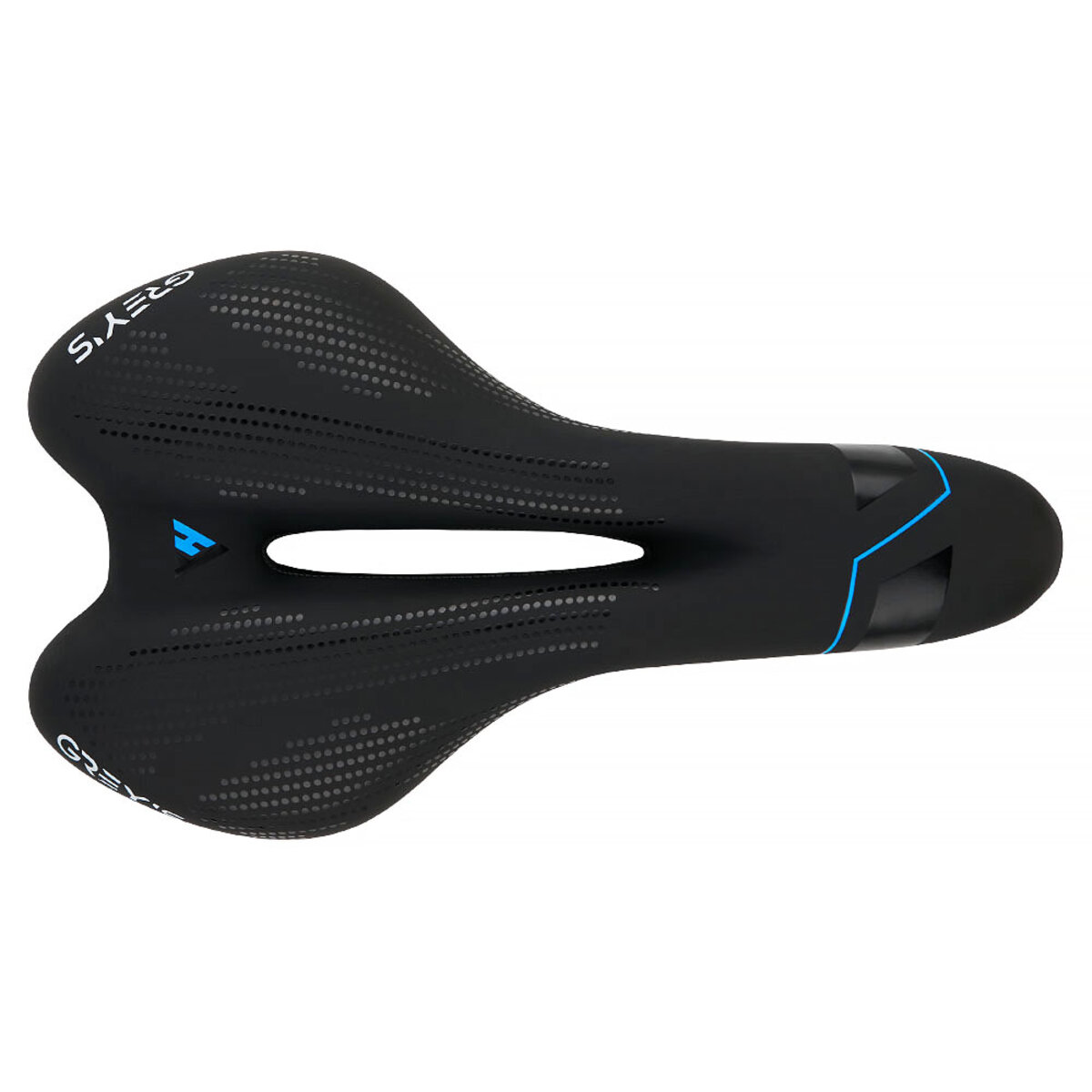 Сідло велосипедне Greys 280мм*160мм чорне (GR70190) дивитися фото №2