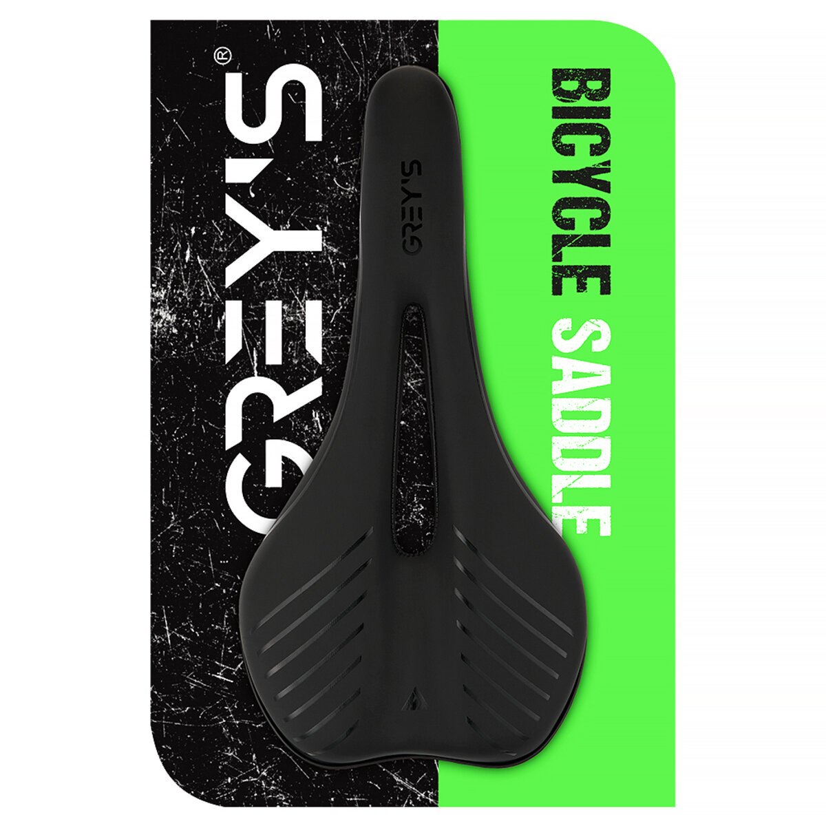 Сідло велосипедне Greys 285мм*140мм чорне (GR70140) дивитися фото №5