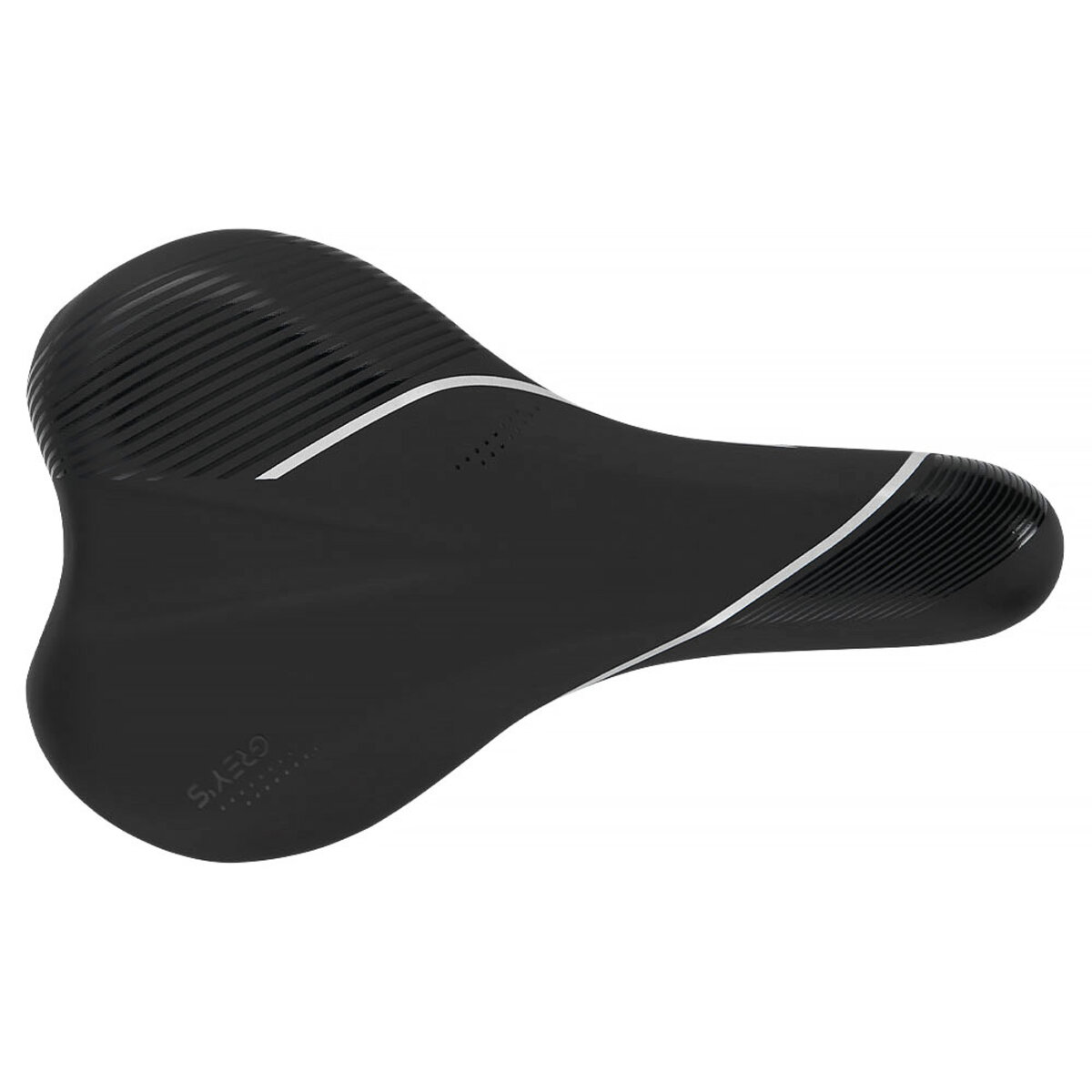 Сідло велосипедне Greys 275мм*150мм чорно-біле (GR70180) дивитися фото №2