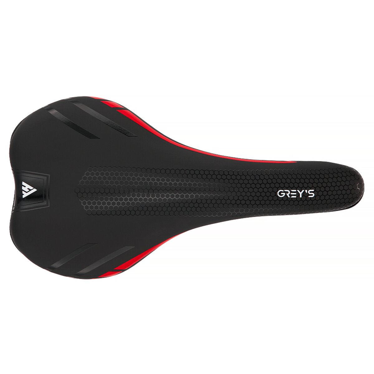 Сідло велосипедне Greys 280мм*135мм чорно-червоне (GR70100) дивитися фото №2