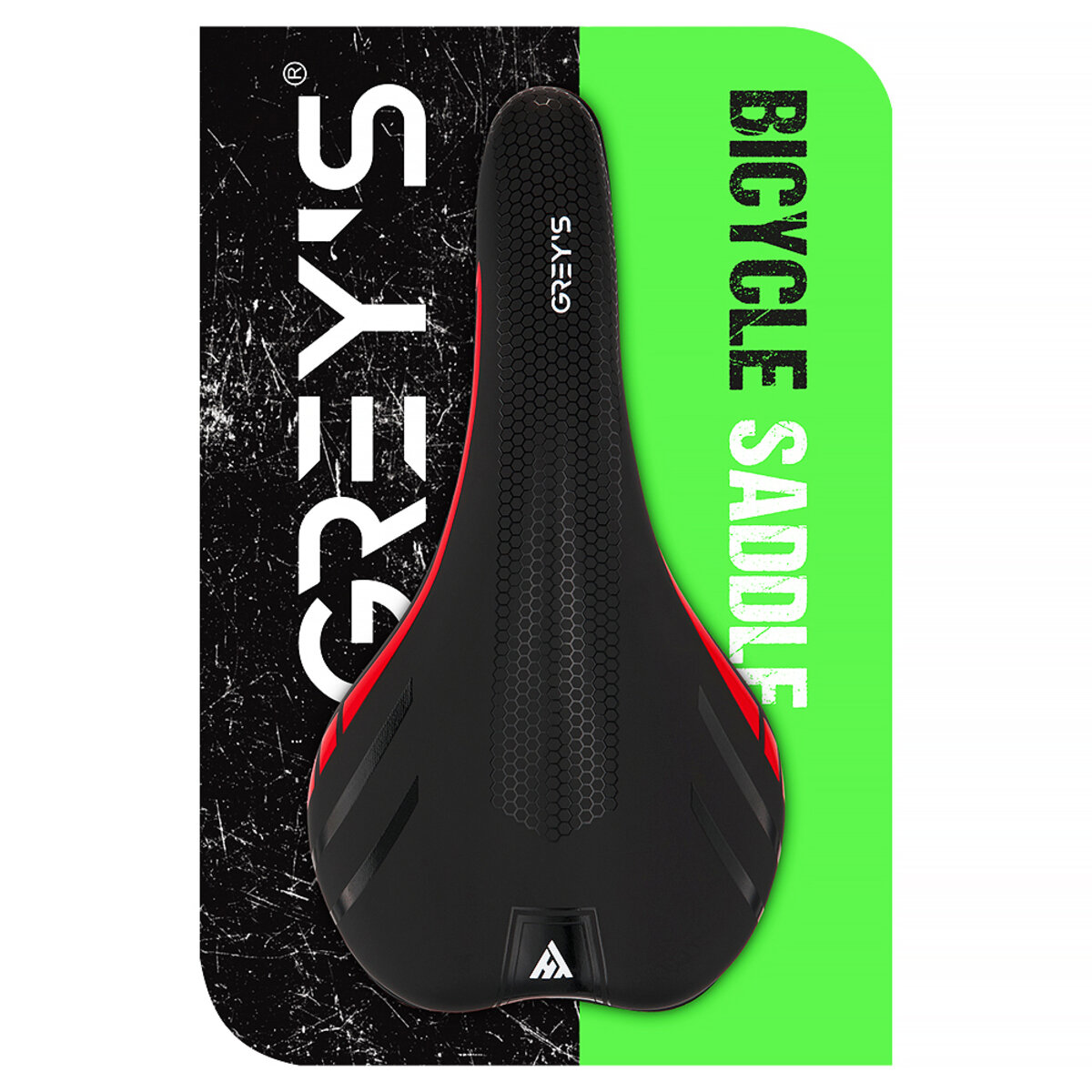Сідло велосипедне Greys 280мм*135мм чорно-червоне (GR70100) дивитися фото №5