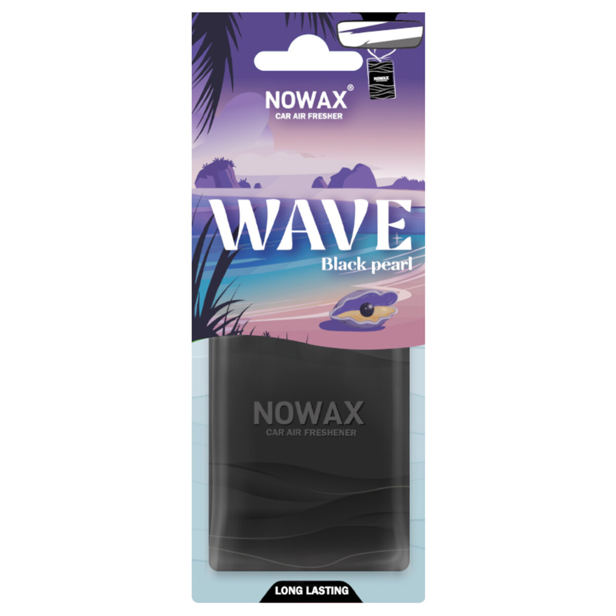 Ароматизатор пластиковий Nowax серія Wave - Black Pearl (NX07782) дивитися фото №1