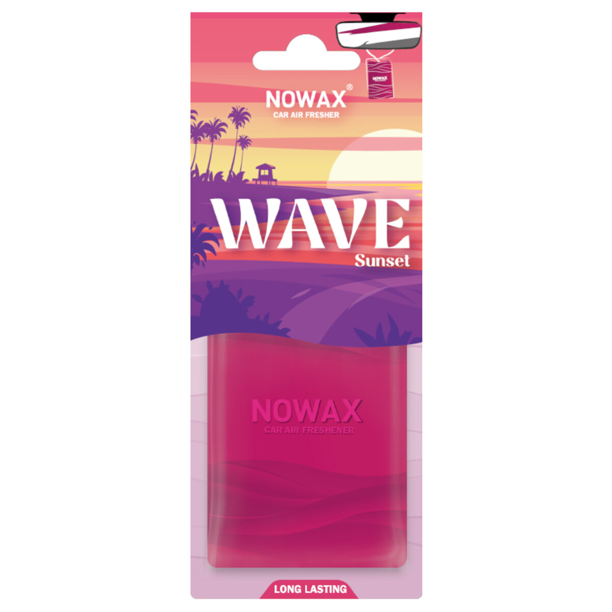 Ароматизатор пластиковий Nowax серія Wave - Sunset (NX07781) дивитися фото №1